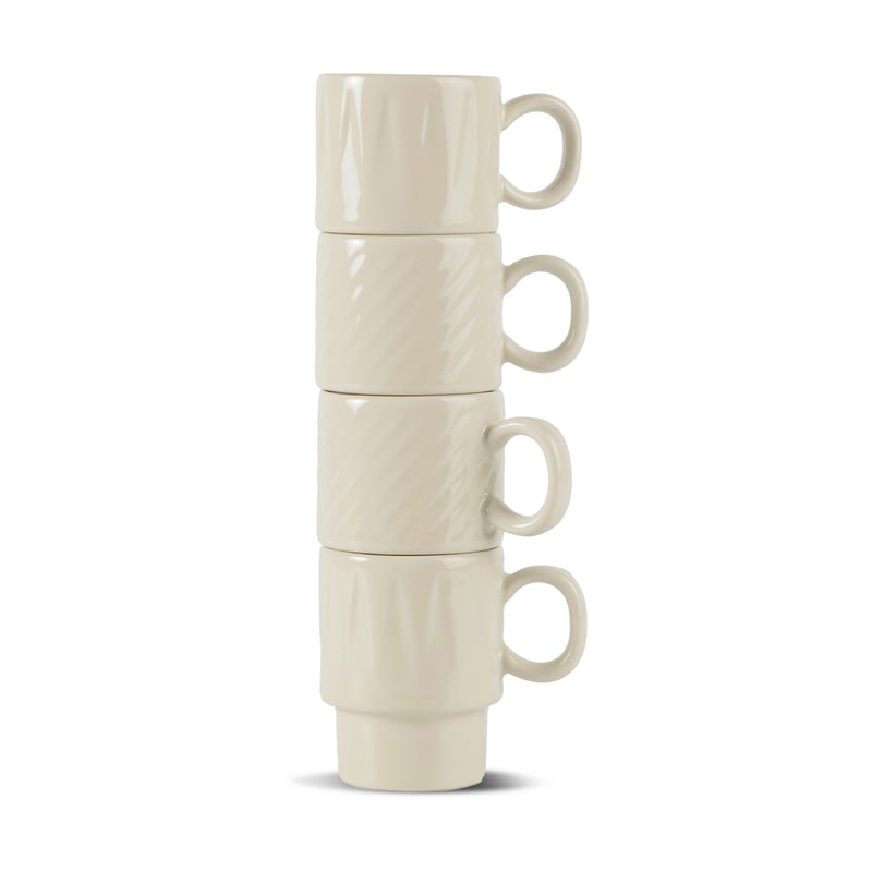 Sagaform Coffee & More espresso cup 4-pack Beige