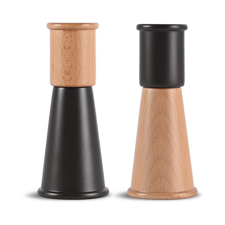 Cucumber salt and pepper grinder small 2 pieces - Black-brown - Sagaform
