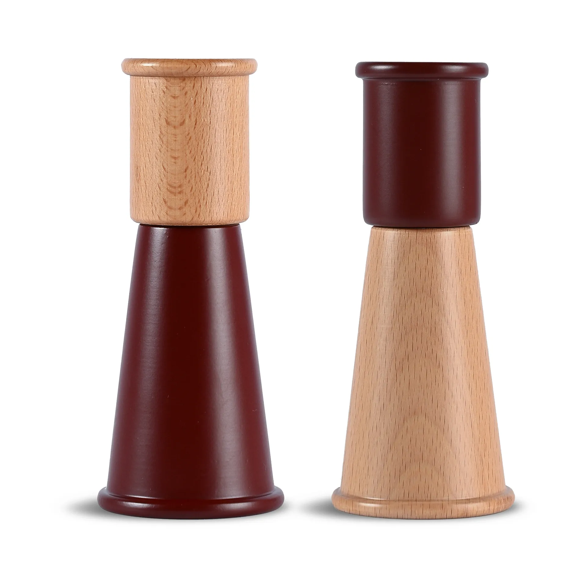 Cucumber salt and pepper grinder small 2 pieces, Red-brown Sagaform