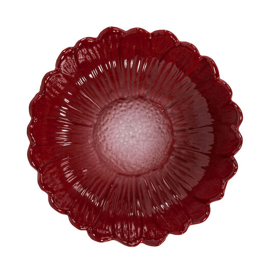 Sagaform Dagny deep saucer o20 cm Burgundy | Scandinavian Design | Deep plates | Red