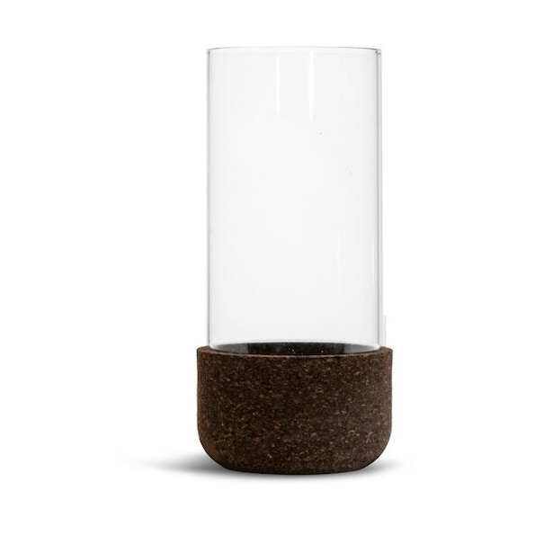 Sagaform Dante lantern small o9 cm Cork | Scandinavian Design | Tea light holders, lanterns & candle dishes | Brown
