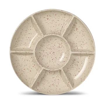 Ditte serving plate - Beige-burgundy - Sagaform