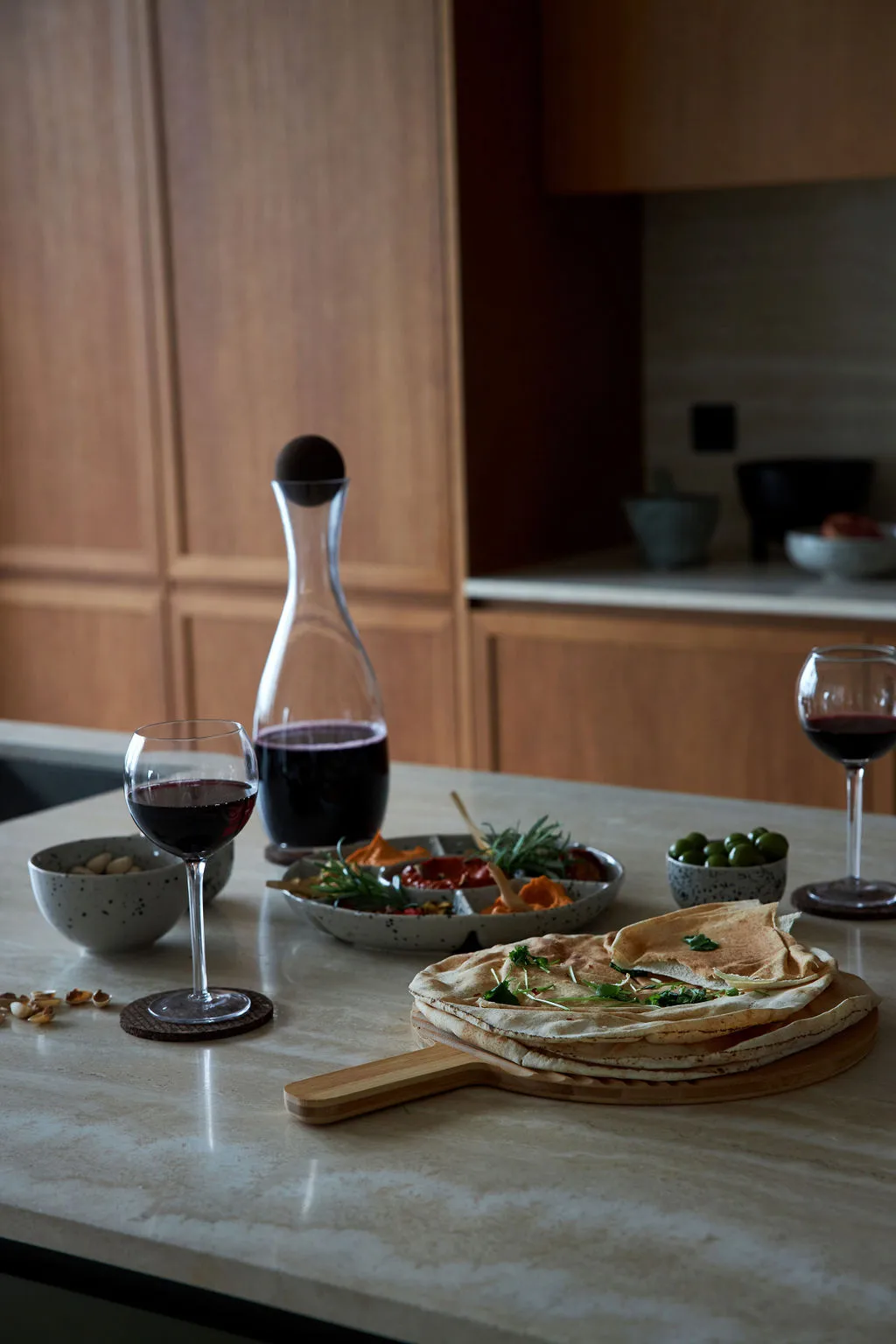 Ditte serving plate, grey-black Sagaform