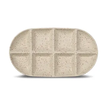 Ditte serving platter large 20x36 cm - Beige-burgundy - Sagaform