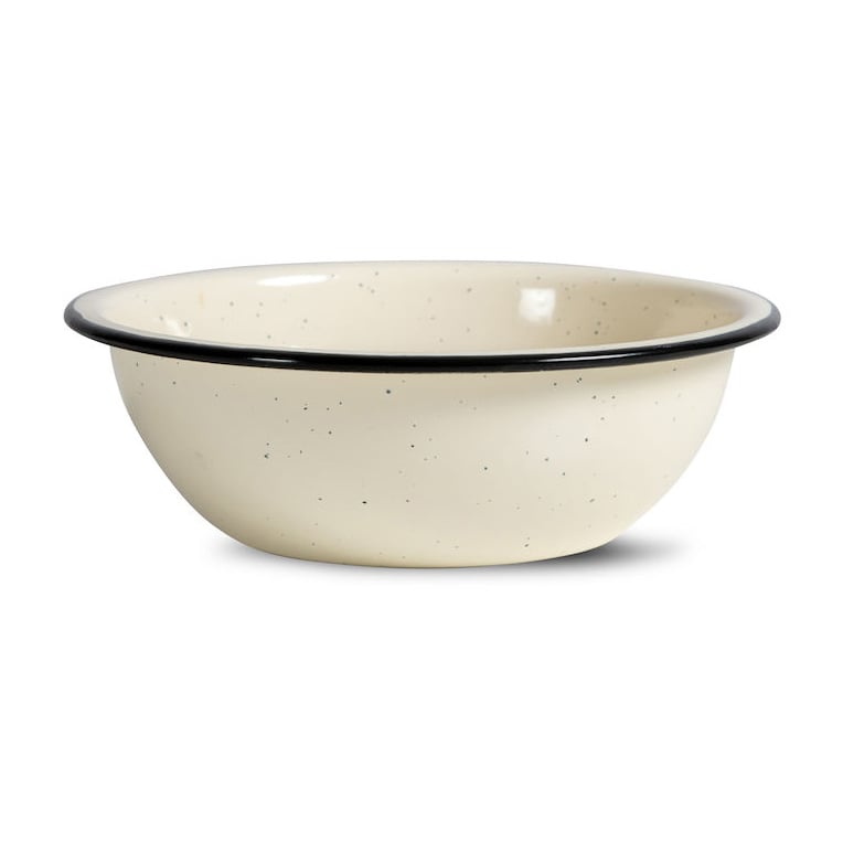 Sagaform Doris enamel bowl o16 cm Beige | Scandinavian Design | Breakfast bowls | Beige