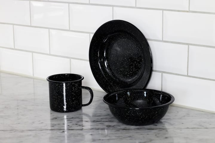 Doris enamel bowl Ø16 cm - Black - Sagaform