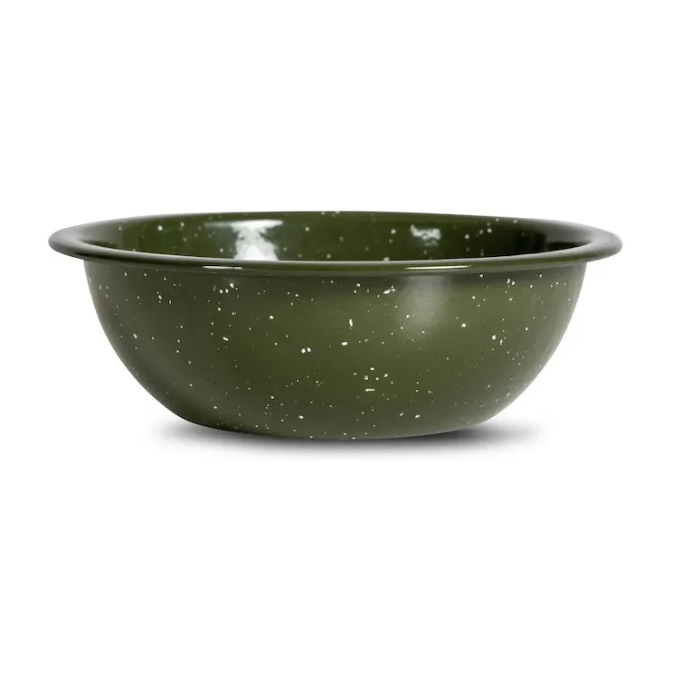Sagaform Doris enamel bowl o16 cm Green | Scandinavian Design | Breakfast bowls | Green