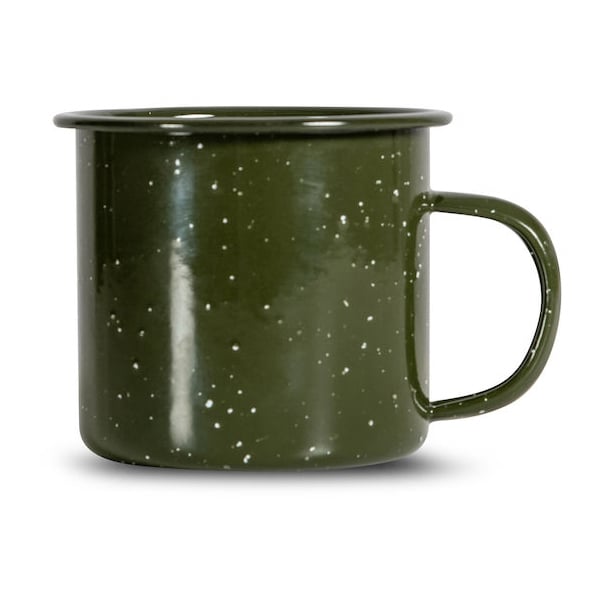 Sagaform Doris enamel mug 35 cl Green | Scandinavian Design | Coffee cups | Green