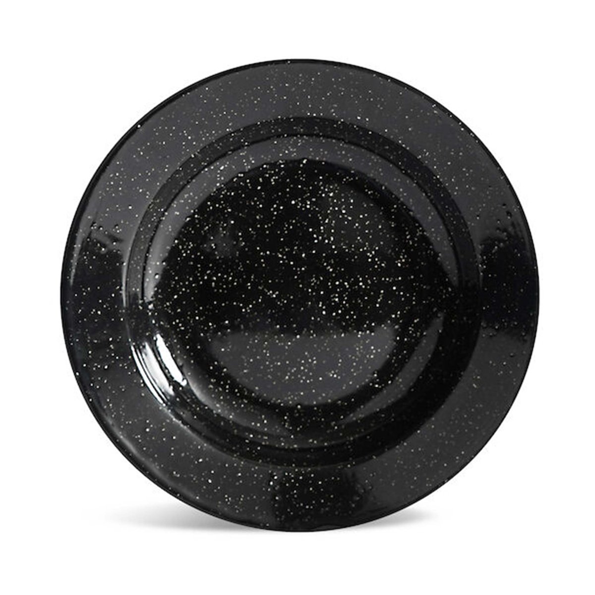 Sagaform Doris enamel plate o20 cm Black | Scandinavian Design | Dinner plates | Black