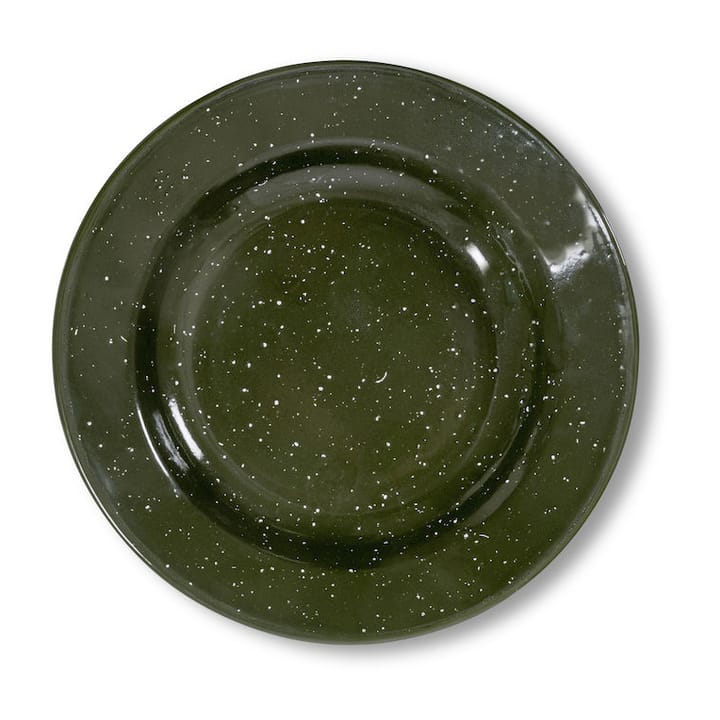 Doris enamel plate Ø20 cm - Green - Sagaform