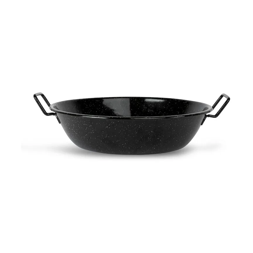 Sagaform Doris enamelled wok medium o31.5 cm Black | Scandinavian Design | Woks | Black