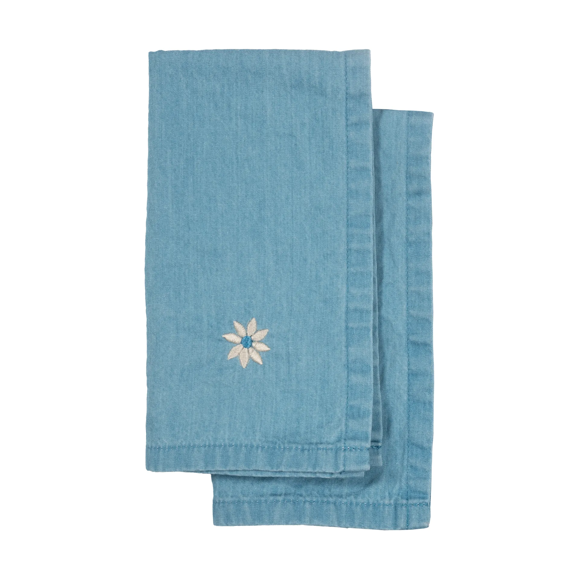 Eden denim kitchen towel 50x70 cm 2-pack, Blue Sagaform