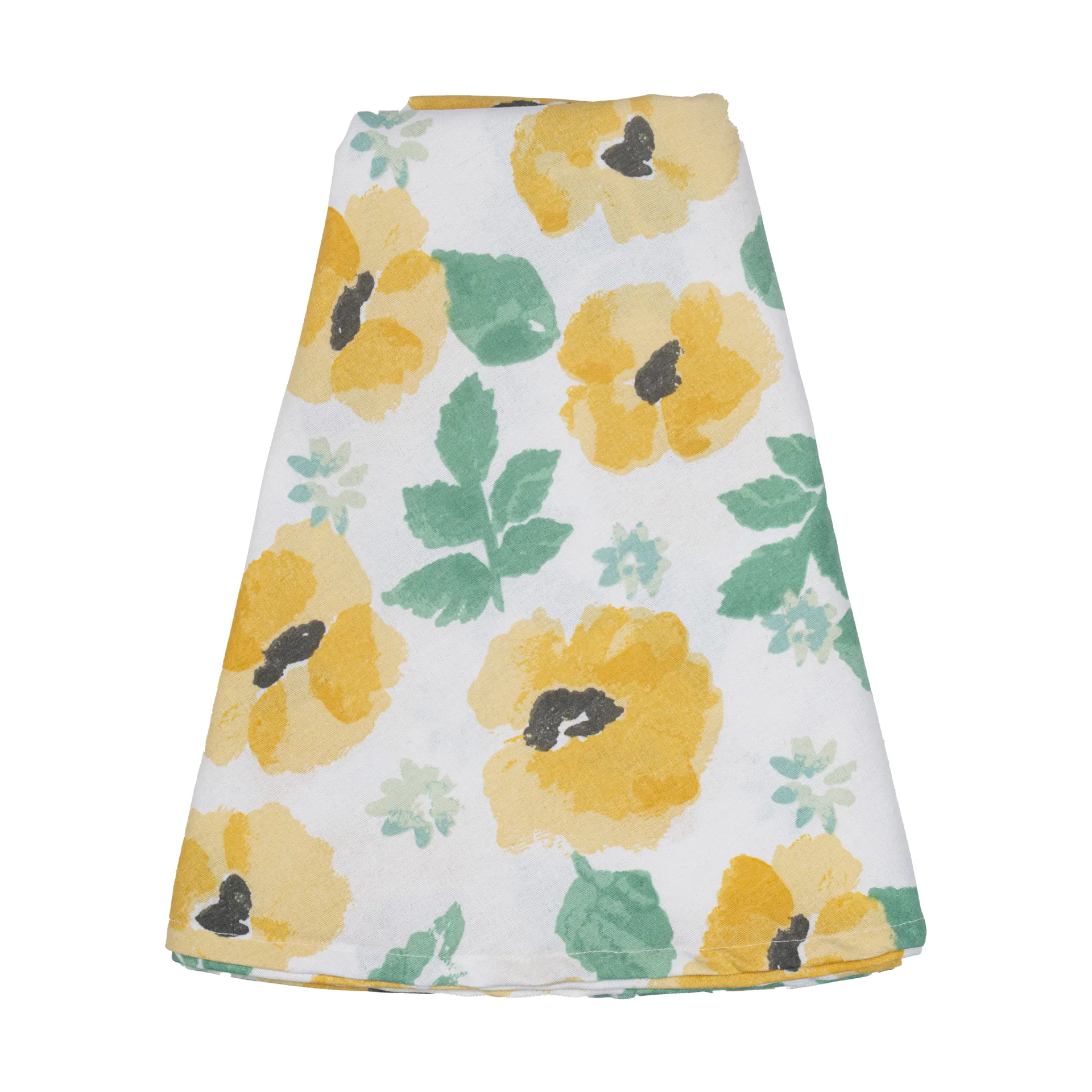 Eden waxed tablecloth Ø180 cm, Yellow Sagaform