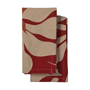 Edith kitchen towel 50x70 cm 2-pack - Wine red - Sagaform