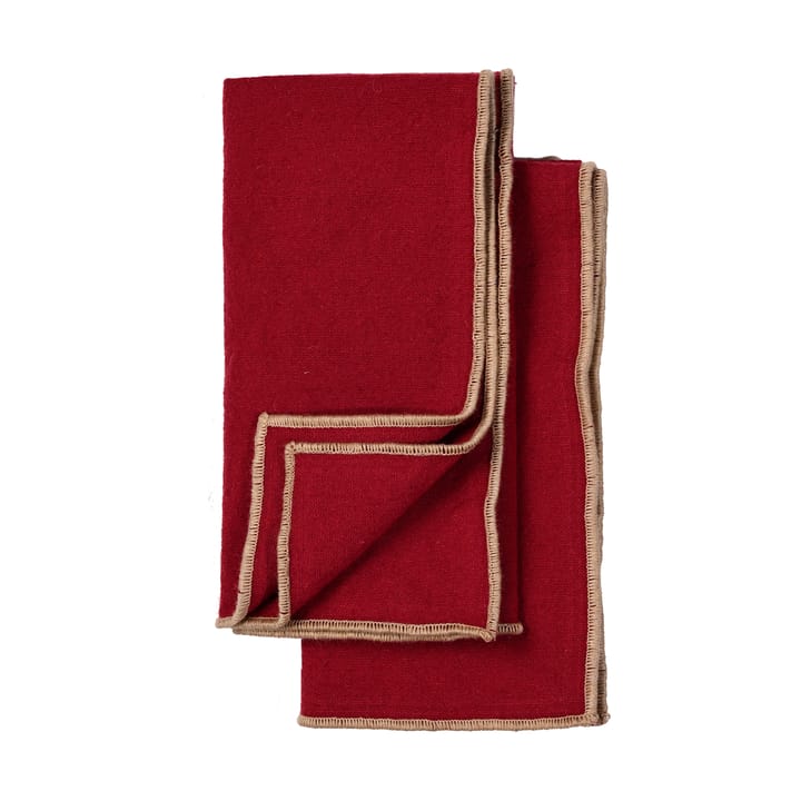 Edith napkin 45x45 cm 2-pack - Wine red - Sagaform