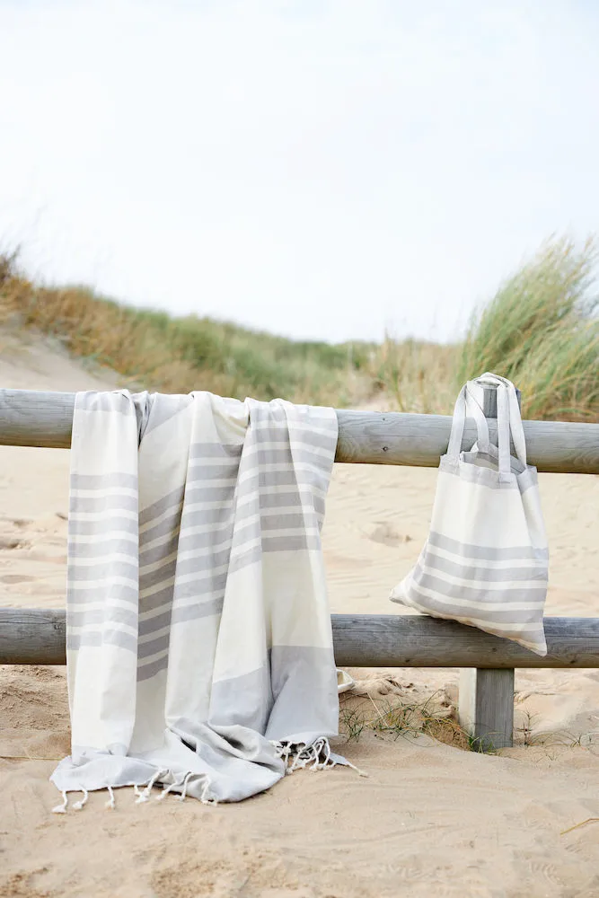 Ella Hamam bath towel 145x250 cm, Beige Sagaform