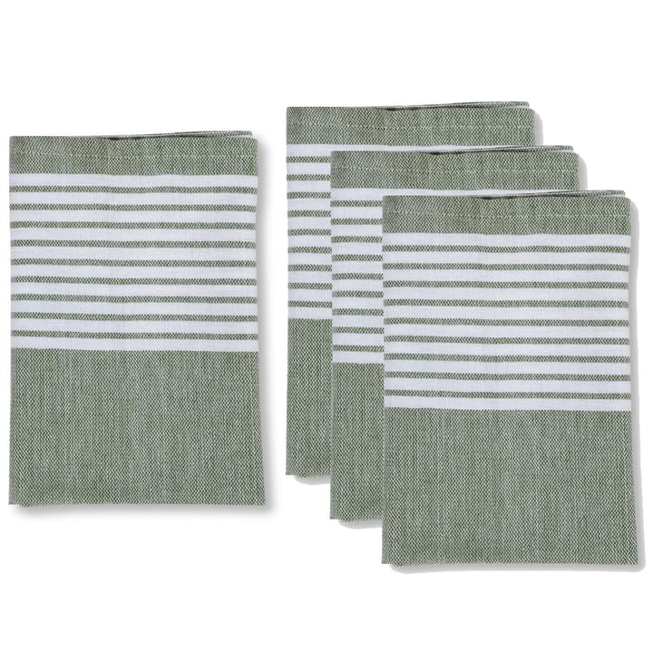 Ella Hamam fabric napkin 4-pack - Green - Sagaform