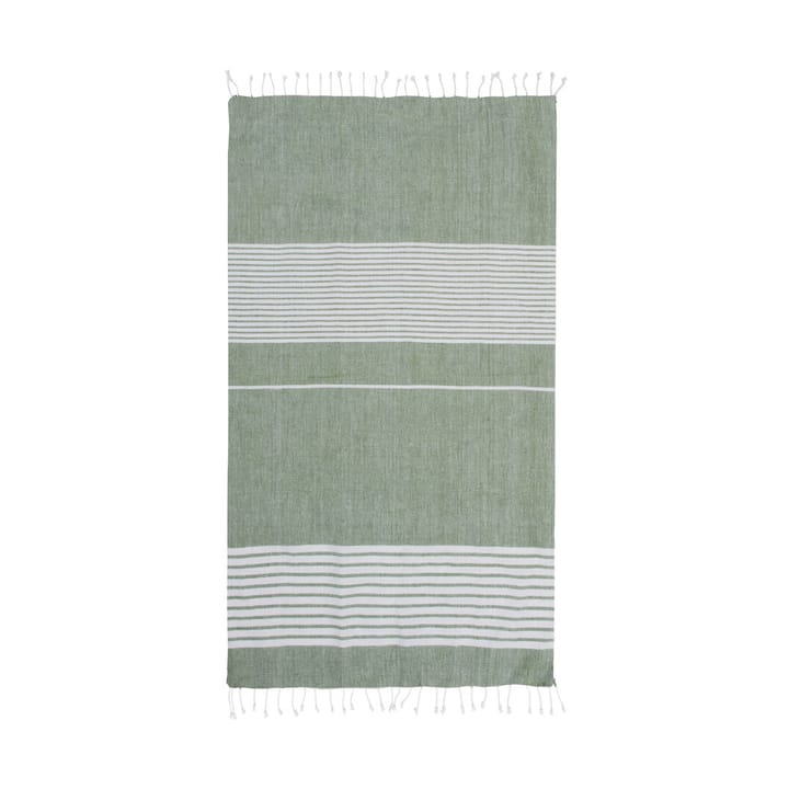 Ella hamam striped bath towel 145x250 cm - Green - Sagaform