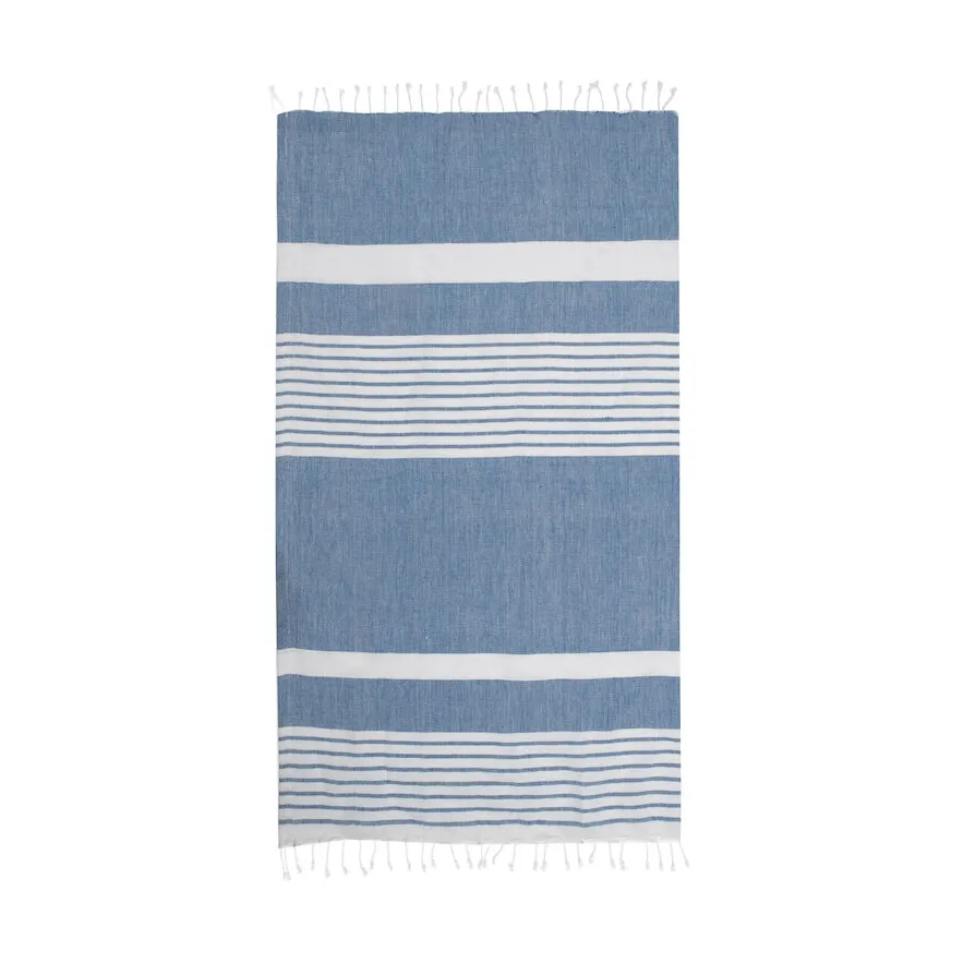Sagaform Ella hamam striped towel 90x170 cm Blue | Scandinavian Design | Bath towels | Blue