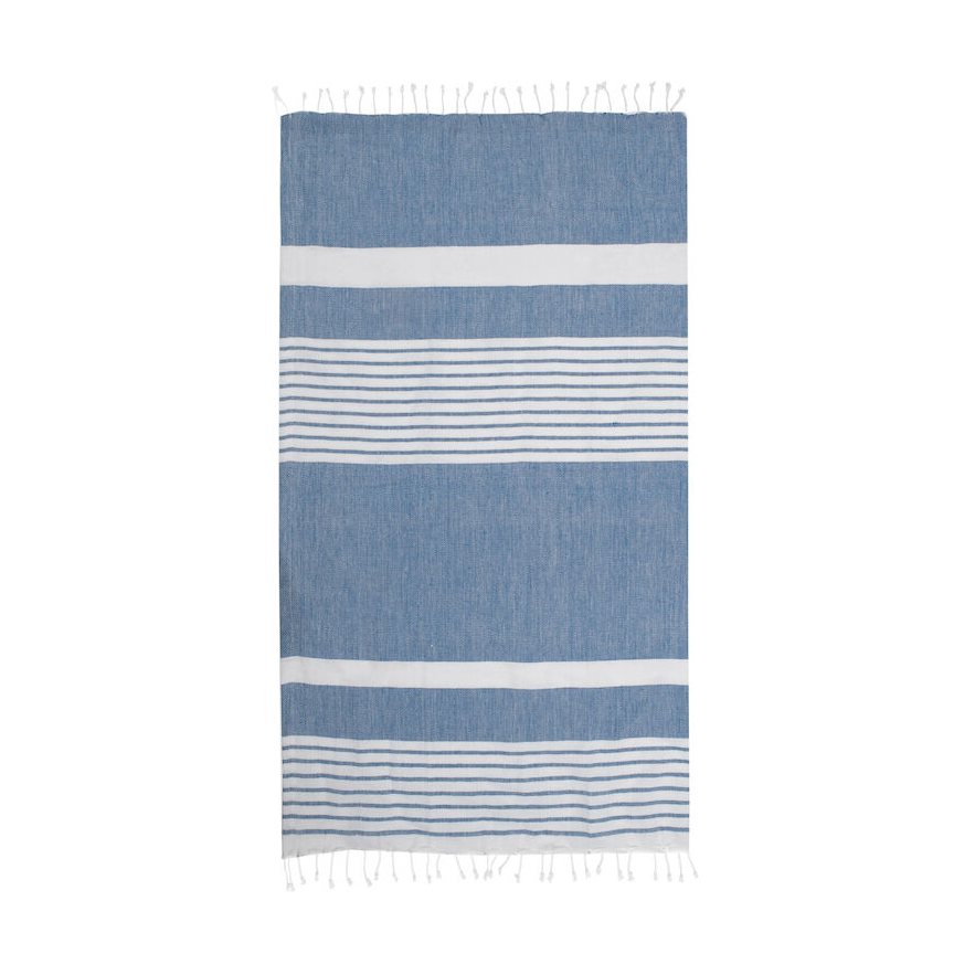 Sagaform Ella hamam striped towel 90x170 cm Blue | Scandinavian Design | Bath towels | Blue
