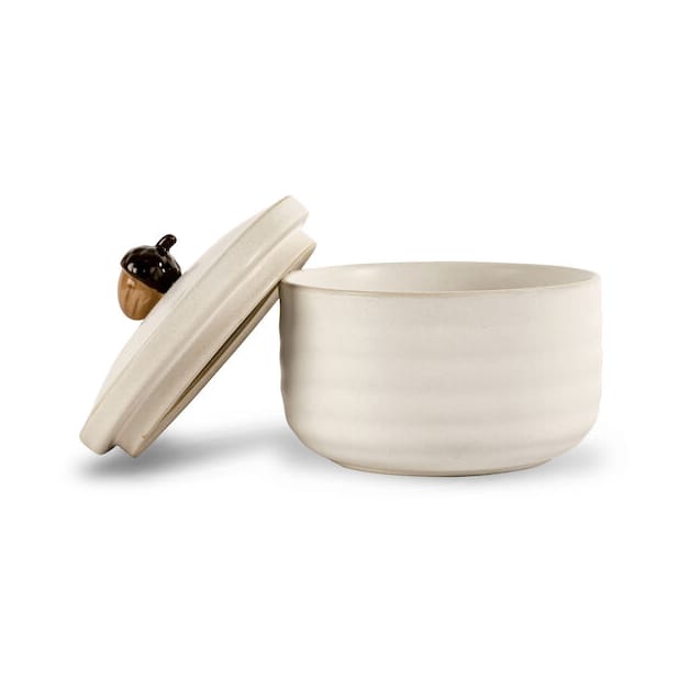 Ellen acorn jar with lid Ø13.5 cm - Off white - Sagaform