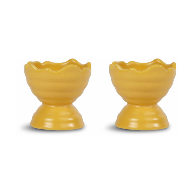 Sagaform Ellen egg cup 2-pack Yellow | Scandinavian Design | Egg cups | Yellow