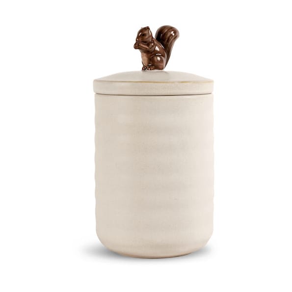 Ellen squirrel jar with lid Ø10 cm - Off white - Sagaform