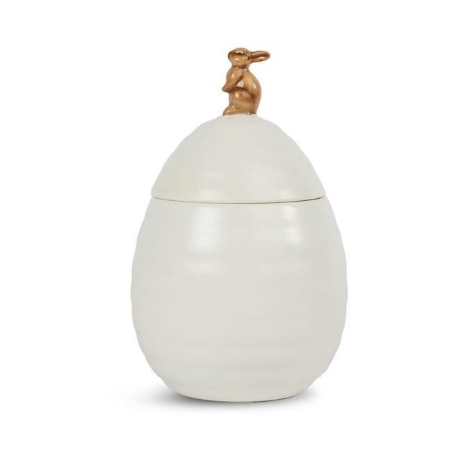 Ellen storage jar with lid Ø11.5 cm - Bone White - Sagaform