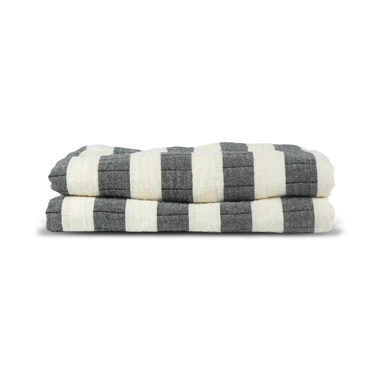Sagaform Emilie throw 130x170 cm Black-white | Scandinavian Design | Wool blankets & throws | Black