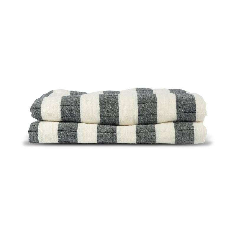 Sagaform Emilie throw 130x170 cm Black-white
