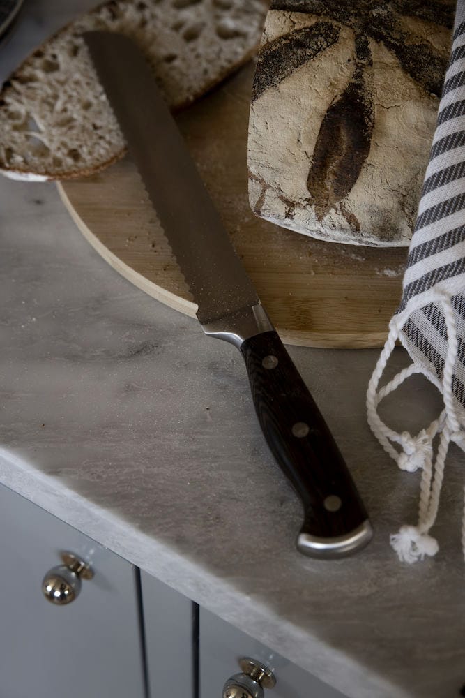 Erik bread knife extra long, Wenge wood-stainless steel Sagaform