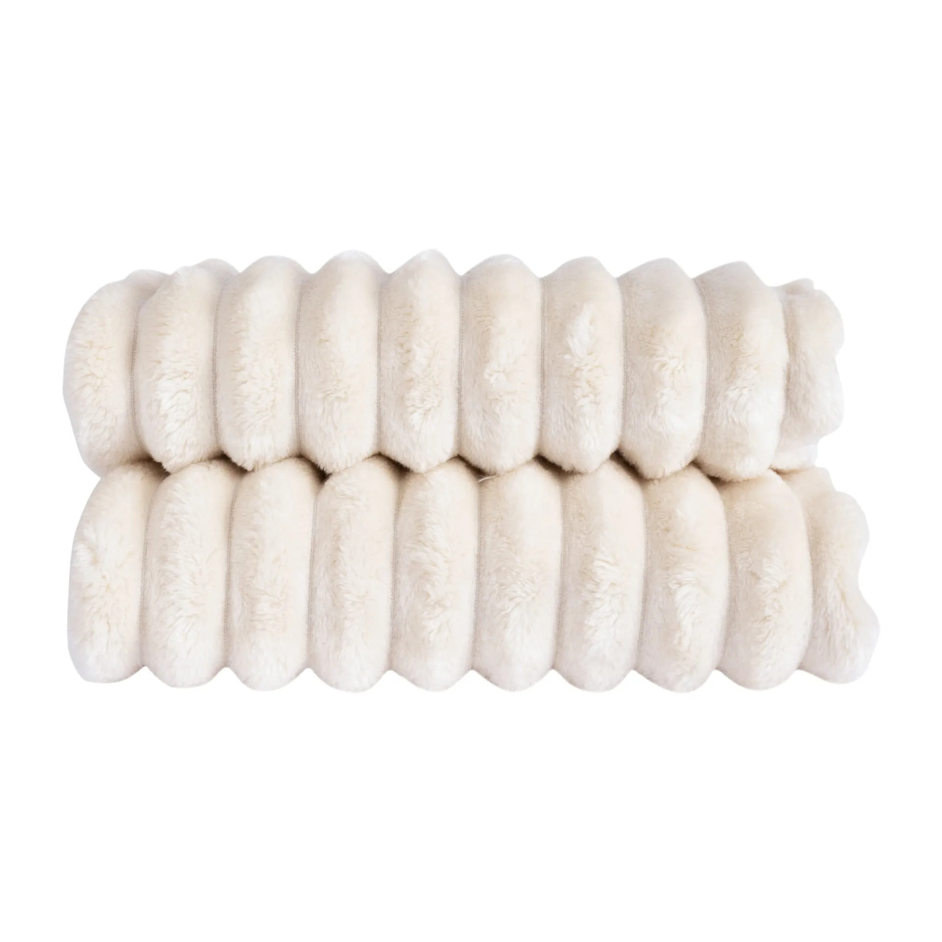 Esther fleece throw, Bone white Sagaform