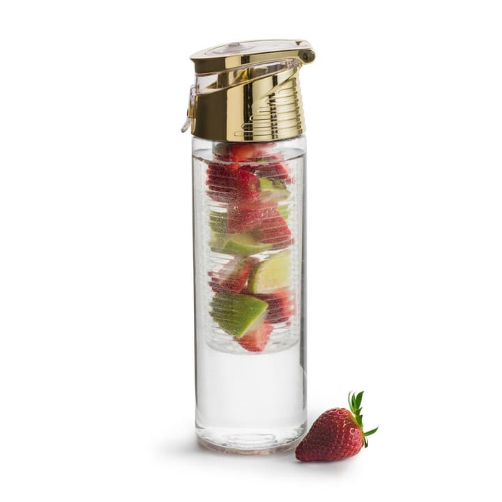 Fresh bottle with fruit piston 75 cl, gold Sagaform