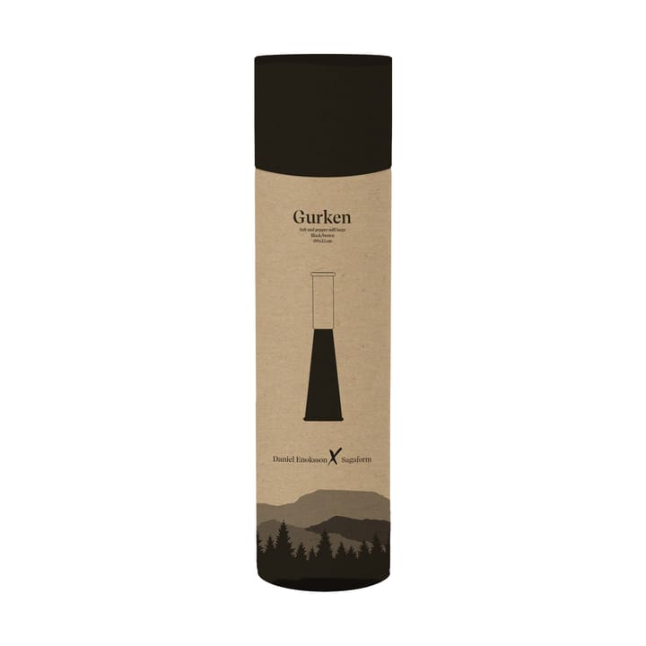 Gherkin salt and pepper grinder large 32 cm, Black-brown Sagaform