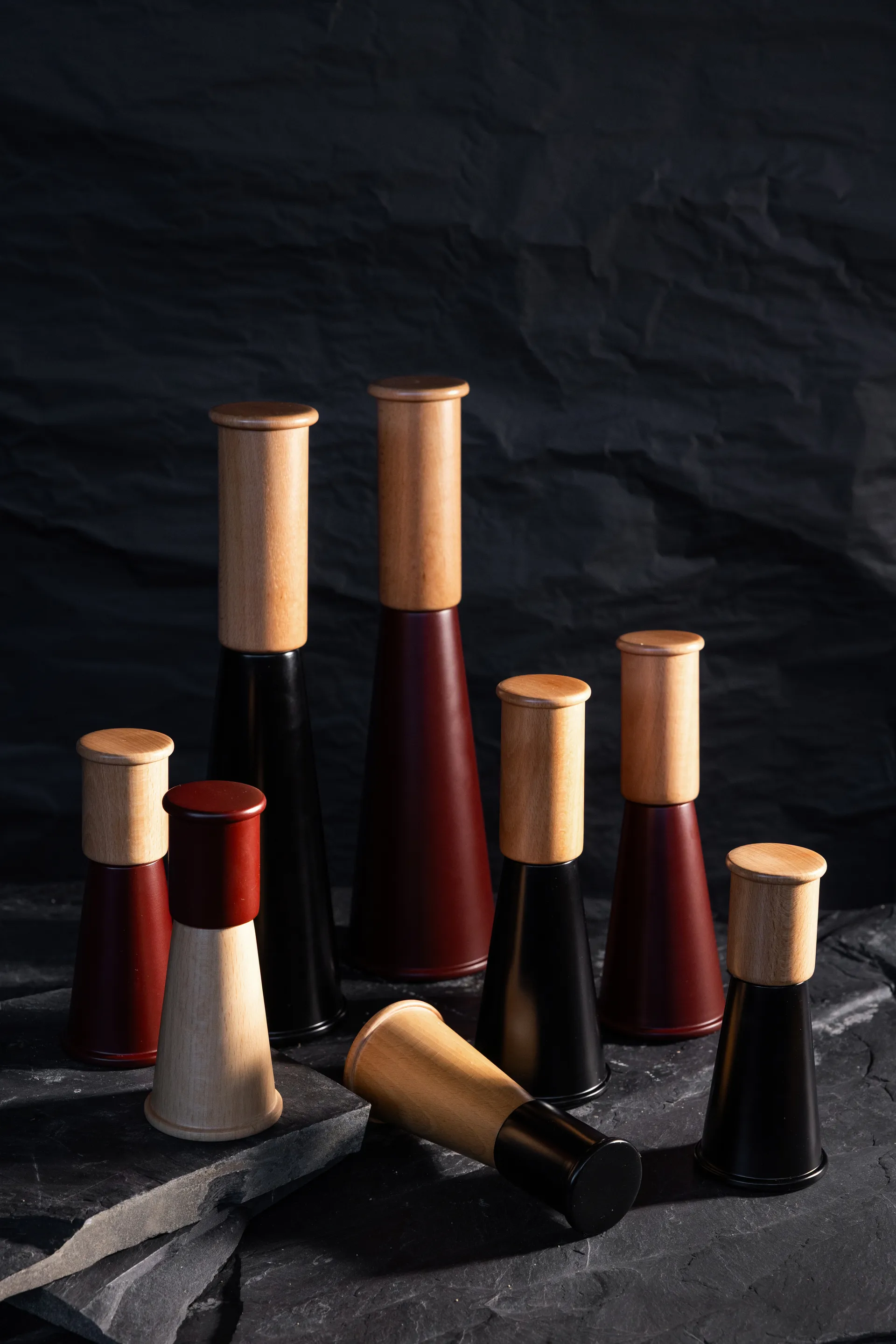 Gherkin salt and pepper grinder large 32 cm, Red-brown Sagaform