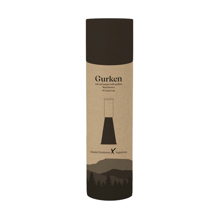Gurken salt and pepper grinder medium 20.5 cm, Black-brown Sagaform