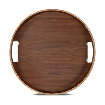 Hanna round tray Ø35 cm - Dark brown - Sagaform