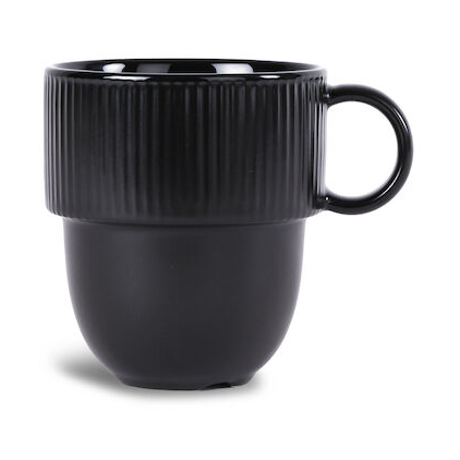 Sagaform Inka cup with handle 27 cl Black | Scandinavian Design | Coffee cups | Black