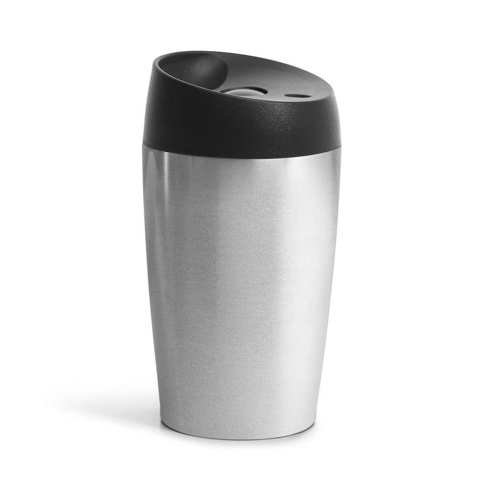 Sagaform Loke car mug 24 cl Metal | Scandinavian Design | Thermal flasks & travel mugs | Silver-coloured