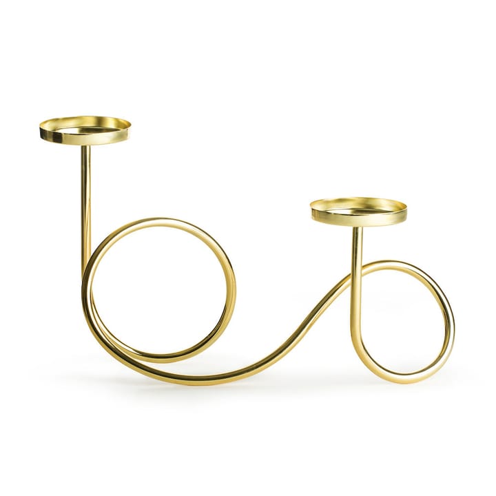 Loop candle holder - gold - Sagaform