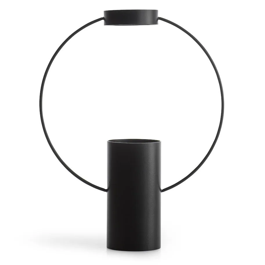 Moon vase 30 cm, black Sagaform