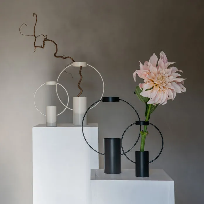 Moon vase 30 cm, black Sagaform