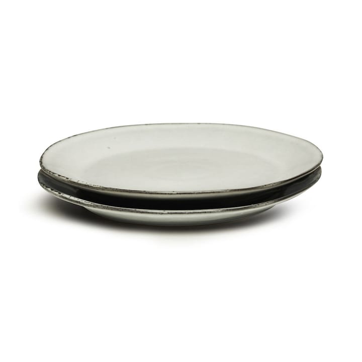 Natural small plate 2-pack - Light grey - Sagaform