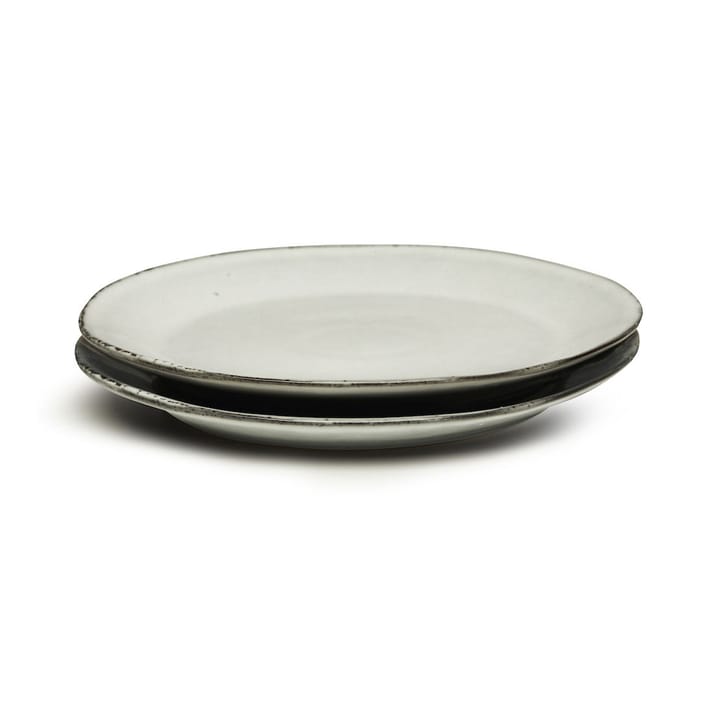 Natural small plate 2-pack, Light grey Sagaform