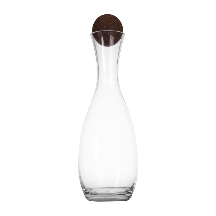 Nature carafe with cork stopper 1.5 l - Clear-dark brown - Sagaform