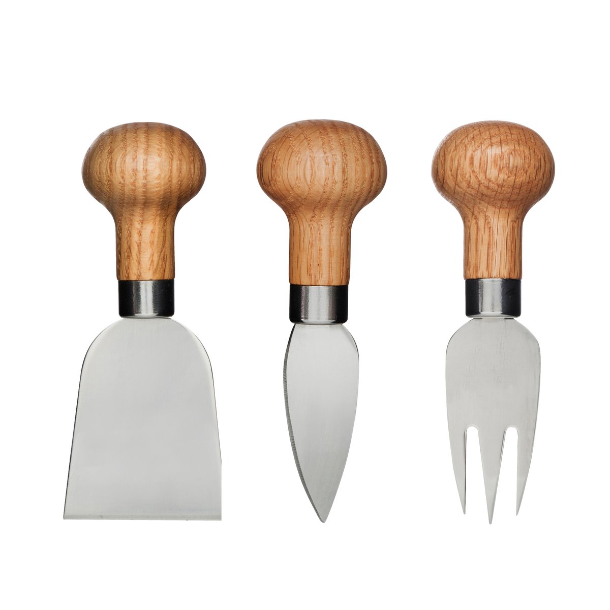 Sagaform Nature cheese knife set 3 pieces Oak | Scandinavian Design | Cheese knives | Brown