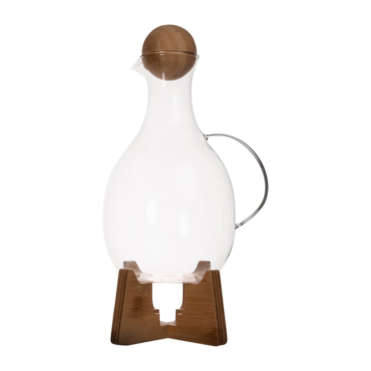 Sagaform Nature mulled wine with warmer 1.8 l Clear-brown