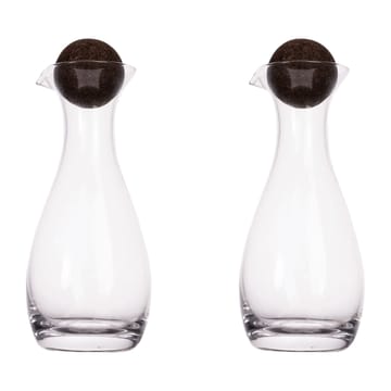 Nature oil/vineger bottle with cork stopper 2-pack 35cl - Clear-dark brown - Sagaform