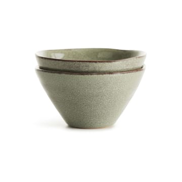 Nature serving bowl small 2-pack - green - Sagaform