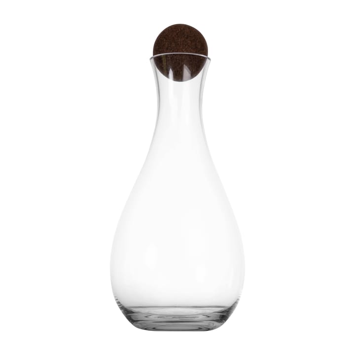 Nature wine carafe with cork stopper 2 l - Clear-dark brown - Sagaform